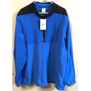 Nike Therma-Fit Victory 1/2 Zip Golf Blue Mens Multi Sz 2XL DA2921-480 NWT